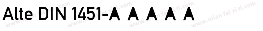 Alte DIN 1451字体转换